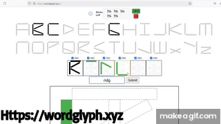 WordGlyph example gameplay