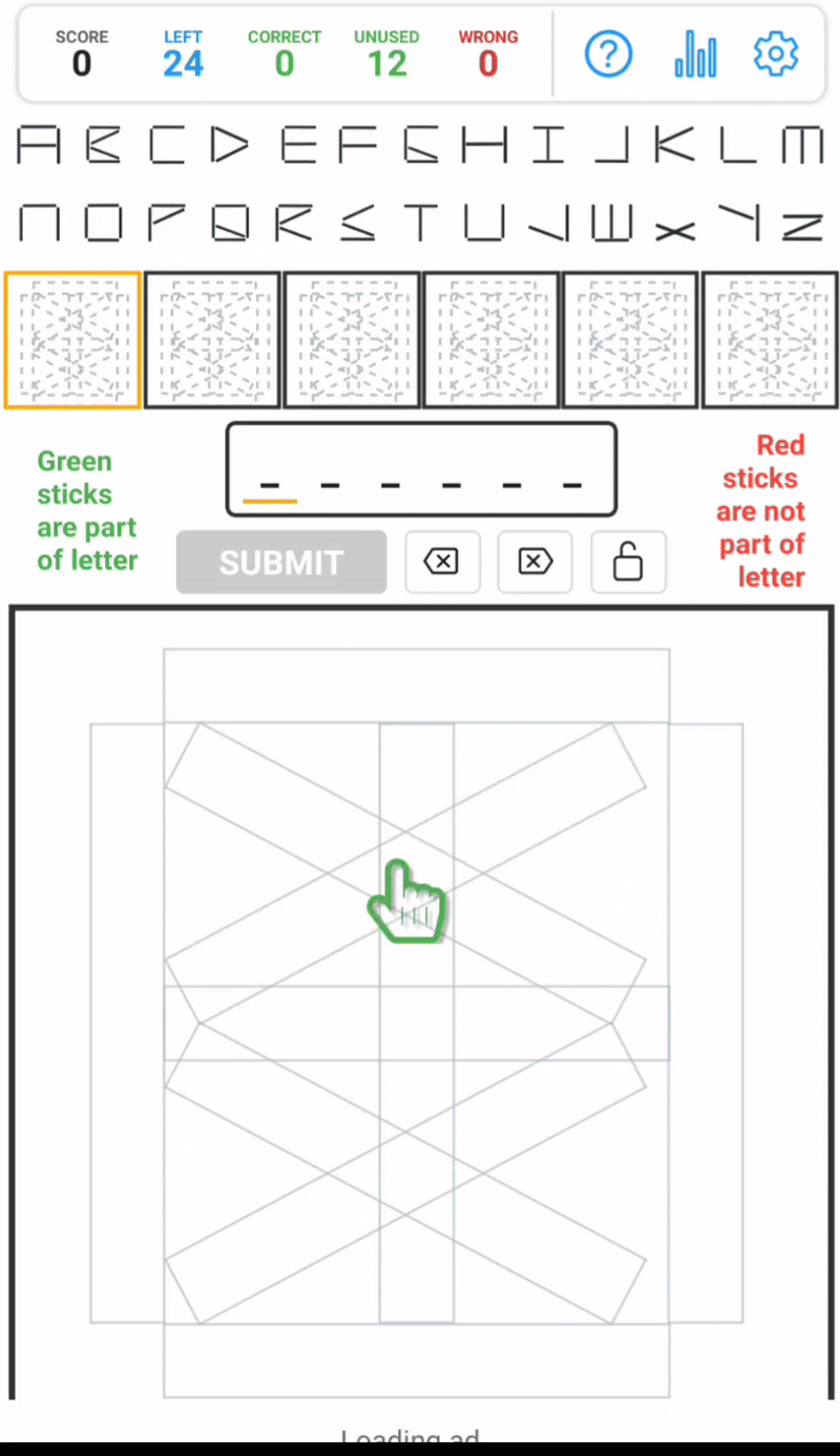WordGlyph Gameplay Animation